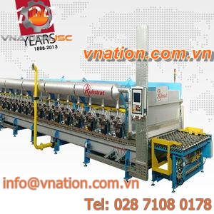 heat treatment furnace / roller / gas-fired / multi-gas