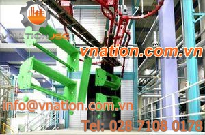 drying oven / powder coating / heating / hook