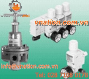 gas pressure regulator / membrane / multiple-stage / precision