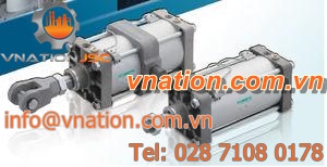 pneumatic cylinder / double-acting / compact / standard