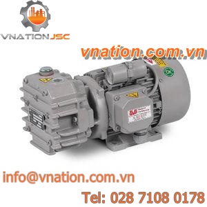 rotary vane vacuum pump / oil-free / single-stage / monobloc