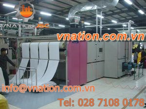 fluidized bed dryer / cleaning / for the textile industry / compact