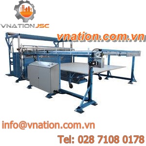 panel cutting machine / textile / stacking / precision
