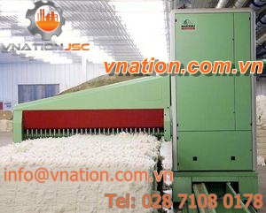 continuous blender / textile fiber / horizontal