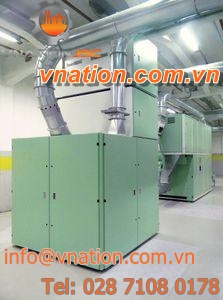 continuous blender / textile fiber / vertical / with bale opener