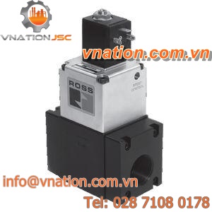 poppet valve / solenoid-driven / in line / rugged