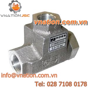 threaded check valve / flow control / pneumatic / for cylinders