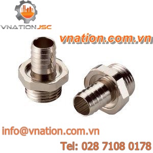 conduit fitting / threaded / straight / nickel-plated brass