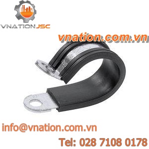 galvanized steel cable clamp / plastic / with screw mount / for automotive applications