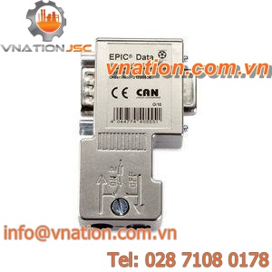 CAN-Bus connector / parallel / screw-locked / small