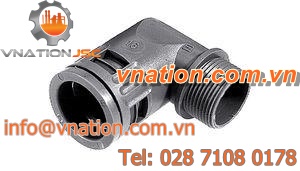conduit fitting for cable protection / threaded / 90? angle / polyamide