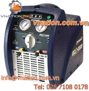 gas recovery system / refrigerant / with oil-free compressor