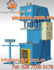 hydraulic press / automatic / digital / C-frame