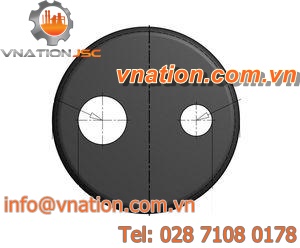 non-threaded end cap / round / plastic / for tubes