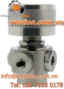 ball valve / manual / stainless steel / 4-way
