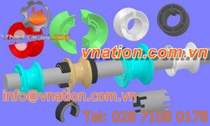 roller pulley / for conveyor line shafts