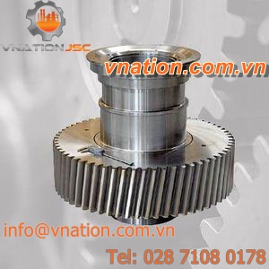 cylindrical gear / helical-toothed / hub