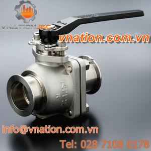ball valve / manual / pneumatic / flange