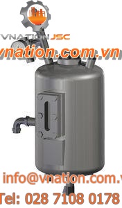 metal tank / pressure / vertical