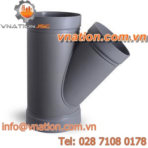 45? angle fitting / Y / angled / plastic