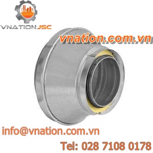 reducer fitting / symmetrical / rubber / galvanized steel