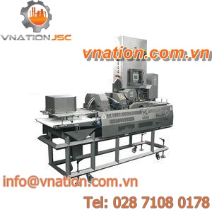 PLC-controlled cutting machine / foodstuffs / cantilevered