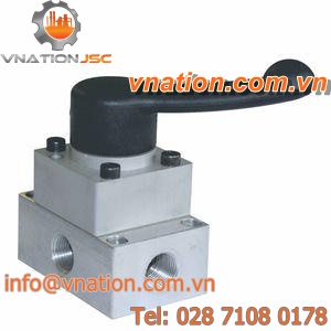 rotary hydraulic directional control valve / lever-operated / 4/3-way