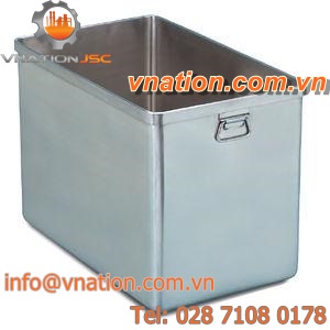 food tank / open / stainless steel / vertical