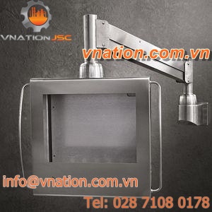 stainless steel support arm system / for flat screens