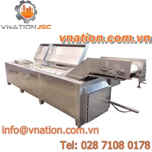 electric fryer / steam / continuous / stainless steel