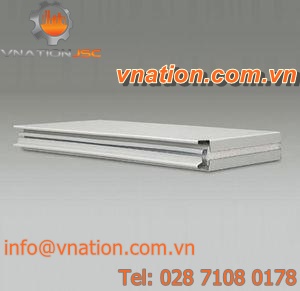 polystyrene panel / thermal insulation / protective / white