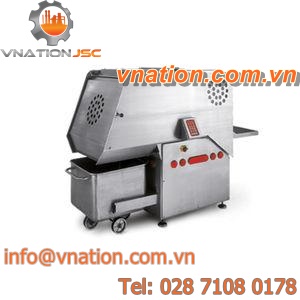manually-controlled cutting machine / panel / foodstuffs / knife