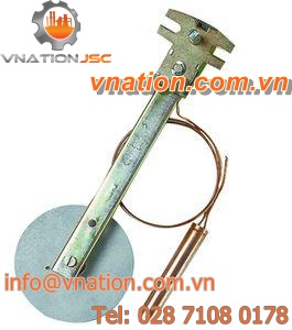 print recording thermostat / for solid fuel systems