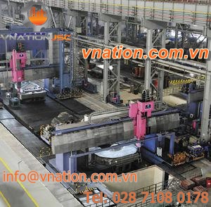 CNC boring mill / vertical / 4-axis / bridge