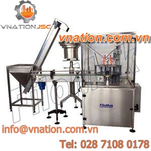 rotary capper / automatic / for plastic screw caps