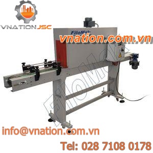 electric shrink tunnel / for heat-shrink sleeves / for labels