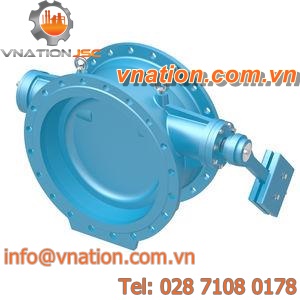 flange check valve / for water / for industrial applications / butterfly