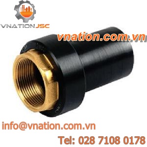 transition fitting / threaded / female / PE