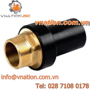 transition fitting / threaded / male / PE