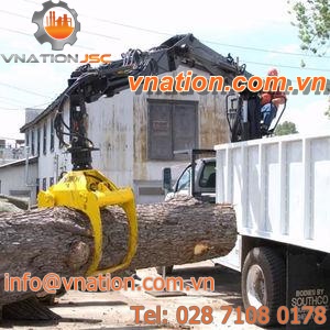 truck-mounted crane / telescopic / boom / forestry