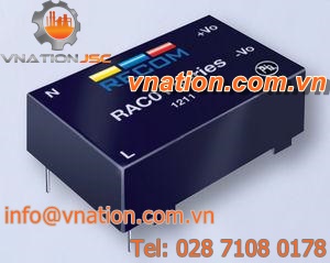 AC/DC power supply / for printed circuit boards / with short-circuit protection