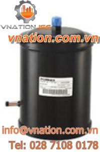 compressed air tank / storage / plastic / vertical