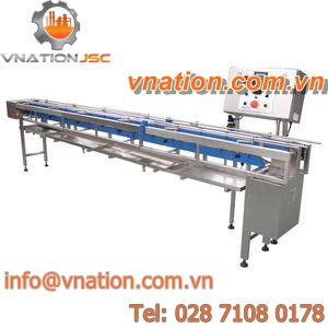 chain conveyor / for the food industry / modular / height-adjustable