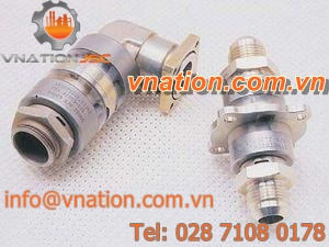 breakaway fitting / straight / all-fluid / military