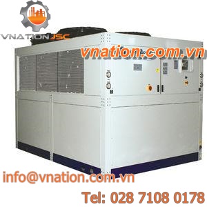 liquid chiller / air / for screw compressors / semi-hermetic compressor