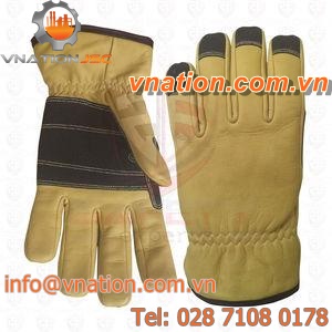 work gloves / insulated / animal skin / firefighters