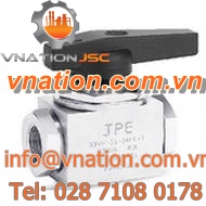 ball valve / manual / female / stainless steel
