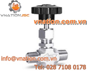 needle valve / male / threaded / wrought steel