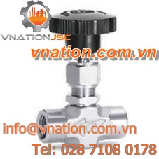 needle valve / female / threaded / wrought steel