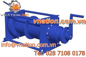manual winch / lifting / double-drum